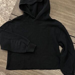art class Black Cropped Hoodie Pullover Sweatshirt